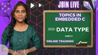embedded c tutorial ep4 || datatypes part 2