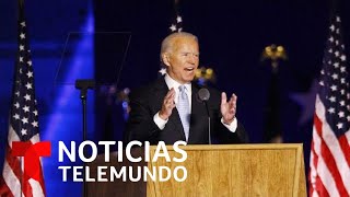 El primer discurso de Joe Biden como presidente electo de EE.UU. | Noticias Telemundo
