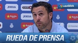 Rueda de prensa de Sergio González tras el RCD Espanyol (1-0) Valencia CF