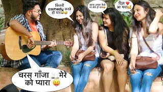 CarryMinati Song vs Bollywood Songs | picking up Cute Delhi Girls | Guitar Singing Prank by | Ashish