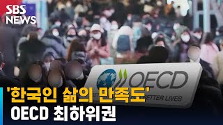 '한국인 삶의 만족도' OECD 최하위…아동학대 '역대 최대' / SBS