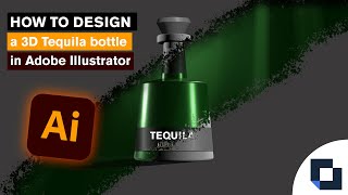 How to Create a 3D Glass Bottle in Adobe Illustrator - Step by Step Tutorial