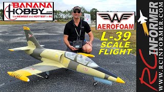 BANANA HOBBY / AEROFOAM 105MM 12s L-39 2ndNSCALE FLIGHT By: RCINFORMER