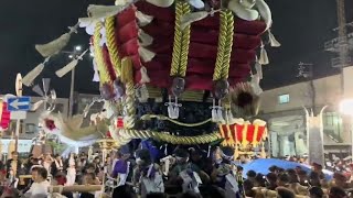 石津若仲ふとん太鼓3⛩️石津太神社　秋祭り　南海本線石津川駅前ロータリー 　チャンネル登録よろしくお願いします