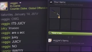 GIVING A $250 KNIFE TO A STRANGER IN CS:GO!