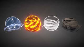 Elemental Shields Unity VFX Package