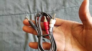 aux cord red and white