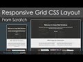 Grid CSS Responsive Website Layout - 