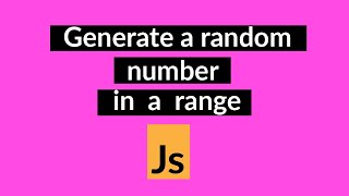 random number within a range JavaScript