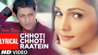 Chhoti Chhoti Raatein Lyrical Video Song | Tum Bin | Sonu Nigam,Anuradha Paudwal |Priyanshu,Sandali