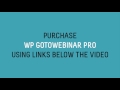 wp gotowebinar pro