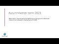 Autumn term 2023- Training for BTEC and Functional Skills