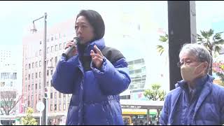 日本保守党　飯山あかり氏　街頭演説 辻立ち 東京都亀戸駅前 2024年3月20日