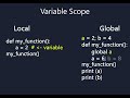 Variable Scope - Scoping rules in Python