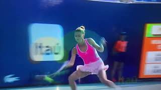 Camila Giorgi Throws Her Racquet In Anger at 2023 Miami Open First Round