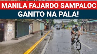 ABA KAKAIBA | SIDEWALK SA FAJARDO ST, AT ANTIPOLO ST, MANILA WALKING IN THE RAIN 4K 🇵🇭