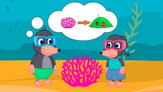 Benny Mole and Friends - Coral reefs for home Cartoon for Kids