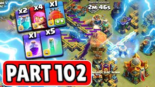 Clan War League | Dragon Super Archer Clone Blimp Attacks | Part 102 | Loon Dragon Rider | Invisible