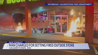 Man charged with arson after setting fires outside Hagerstown bookstore: OSFM