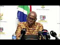 Presidential Spokesperson, Vincent Magwenya briefs the media on the President's public programme