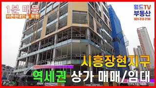 1분매물 시흥장현지구 역세권 1층상가 매매문의. 아리테스퀘어1차 (월드부동산TV)