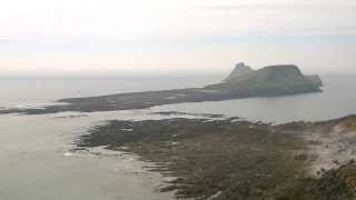 Time-Lapse of Rising Tide at Worm's Head, Gower Peninsula, Wales, U.K.