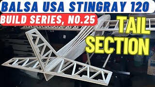 Balsa USA Stingray with DLE-20, RC Plane Build N0 25: Attaching the tail section