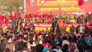 Netra Bikram Chand Biplab (NCP)  -Army Soldier Dance (Meeting) at Tundikhel, Kathmandu.