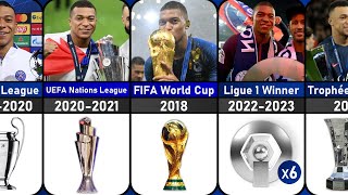 List of Kylian Mbappe's career all Trophies and Awards