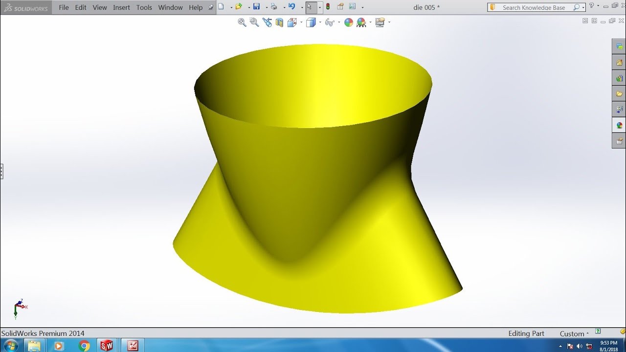 Solidworks Surface Tutorial Youtube