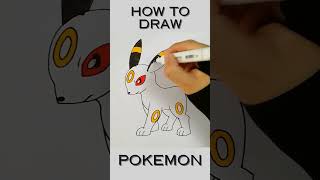 How to Draw Pokemon! EASY STEPS! #shorts