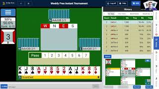 BBO Weekly Free. Slams on 2? 4? Misplayed 2.5 boards. Inside the Head of OconDad