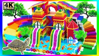 Check Our Building 1Million Dollar Villa House with Water Slide into Underground Tunnel