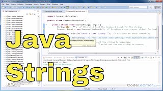 Learn Java - Exercise 19x - Reading Strings from the Keyboard