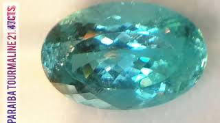 Natural 21.5 carat Paraiba Tourmaline from Mozambique visit now alifgems.com