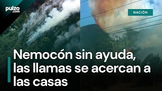 Alerta en Nemocón, incendios forestales a punto de llegar a las casas | Pulzo