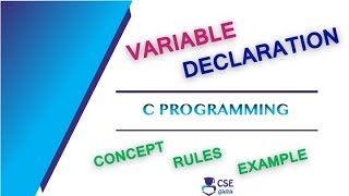 Variable Declaration in C | Basic Concepts of C Programming | Lec 11 | C Programming