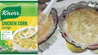 Chicken Corn Soup Recipe | Knorr Chinese Soup |How To Cook Knorr Chicken Corn Soup at home | Review