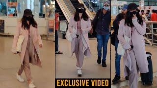 EXCLUSIVE VIDEO: Actress Rashmika Mandanna Spotted AT Hyderabad Airport | Daily Culture