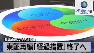 基準未達なら上場廃止　東証再編「経過措置」終了へ【モーサテ】（2023年1月26日）