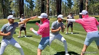 CANELO \u0026 STEPHEN CURRY SQUARE UP, CANELO SHOWS STEPH HIS BLAZING SPEED WHILE SHOWING HIS GOLF SKILLS