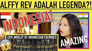 (OH MY GOD) Indian react to Indonesia l Epic Medley of Indonesian Cultures by Alffy Rev REACTION!!