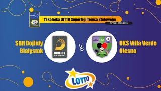 11 Kolejka LOTTO Superligi SBR Dojlidy Białystok vs UKS VILLA VERDE Olesno