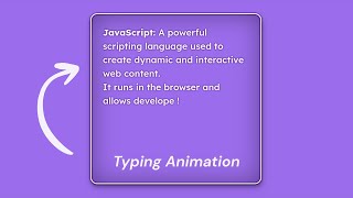 Create ChatGPT Typing Animation Using HTML, CSS & JavaScript | Auto Typing Effect Tutorial