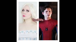 Frozen 2 vs Spiderman❤💙 || #Marvel #Frozen #Spiderman #Elsa