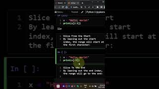 slicing strings in python tamil #python #shorts