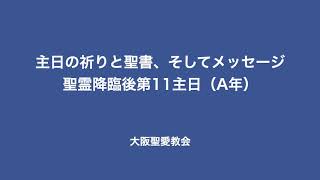 2020年8月16日（日）　聖霊降臨後第11主日（A年）主日の祈りと聖書、そしてメッセージ