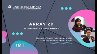 Array 2 Dimensi - Java Netbeans - Algorithm and Programming UC
