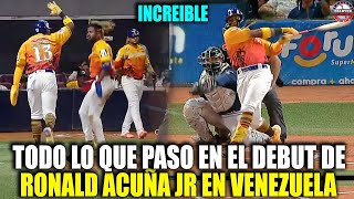 Mira TODO lo que PASÓ en el Historico DEBUT de RONALD ACUÑA JR en Venezuela Tras GANAR el MVP | MLB