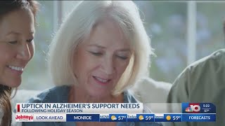 Alzheimer's Association sees uptick in resource usage following holiday season